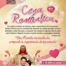 Durante la Semana Diocesana de la Familia vive con tu pareja la Gran Cena Romántica