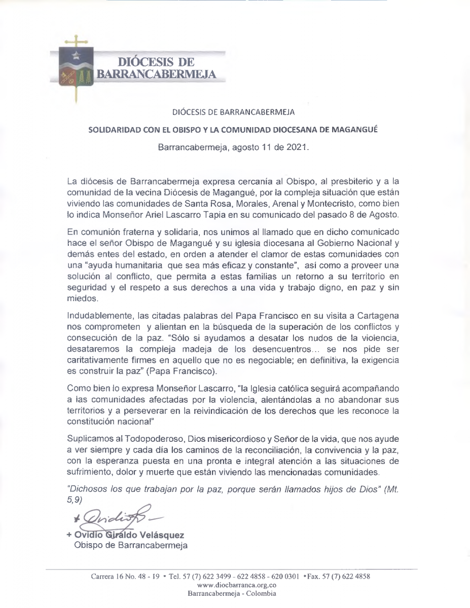 Diocesis de barrancabermeja Diocesis Magangue