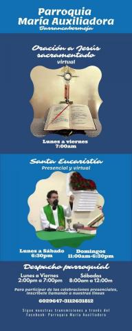 Queremos recordarte, una vez más, los horarios en los que desarrollamos nuestras diversas actividades.